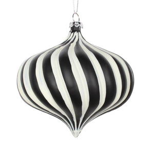 4" White / Black Matte Onion (4 Pack) 1