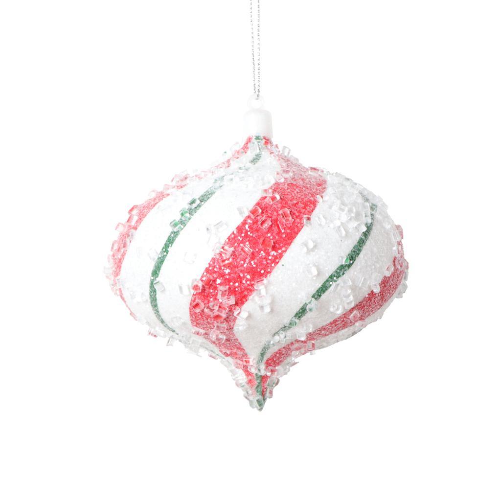 4" White / Red / Green Swirl Onion (3 Pack) 1