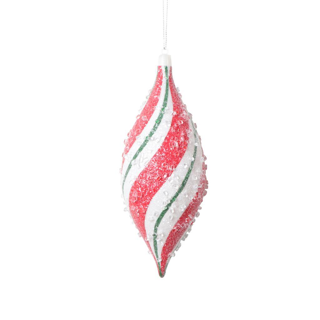 5" Red Green Shuttle Drop Ornament 1