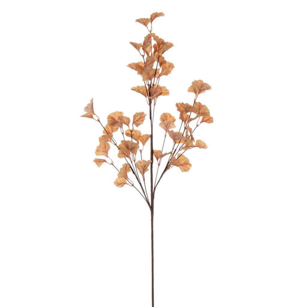 32" Artificial Yellow Orange Leaf Spray (4 Pack) 1