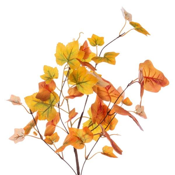 5' Artificial Fall Orange Leaf Garland 2