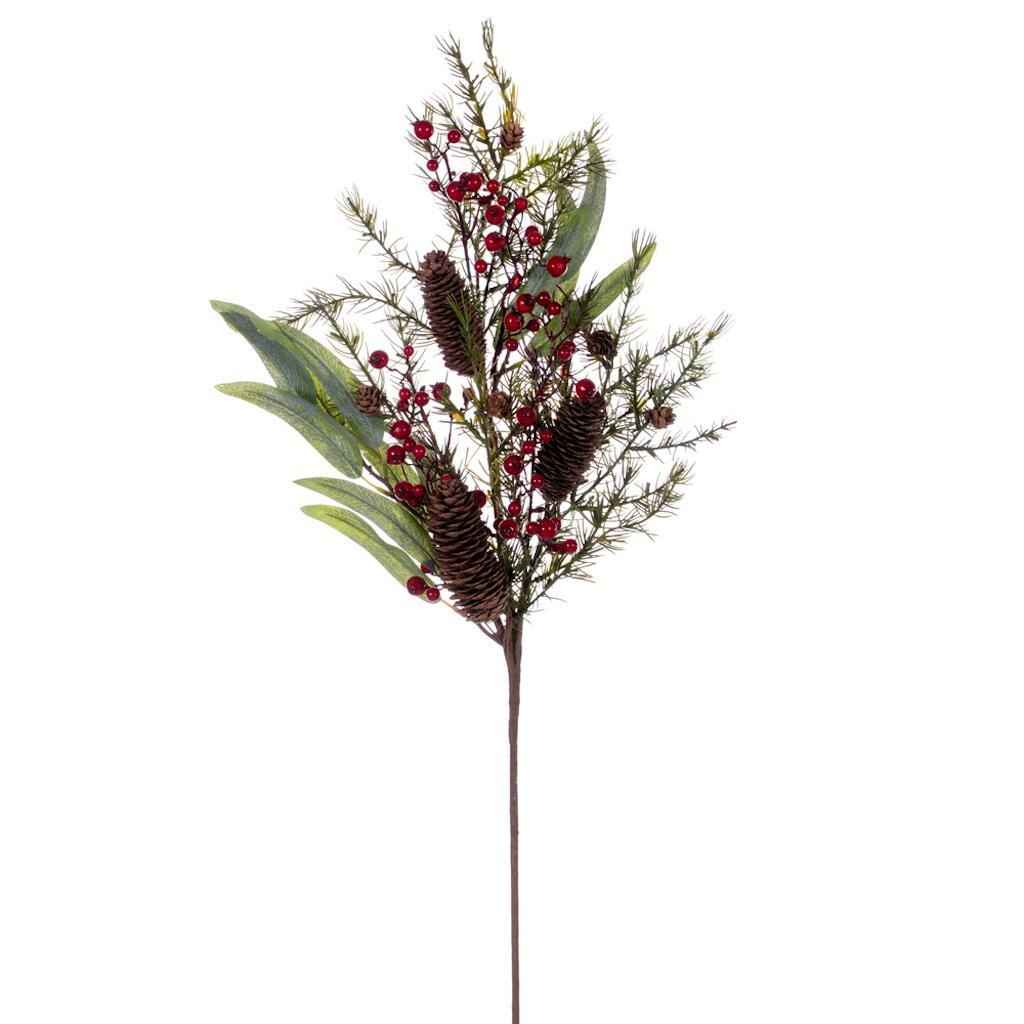 32" Artificial Green Dried Fern Leaf Spray (2 Pack) 1