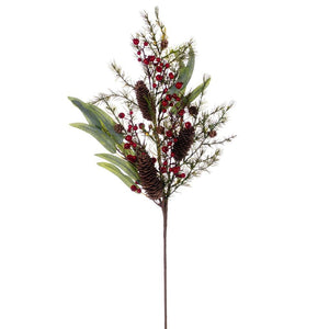 32" Artificial Green Dried Fern Leaf Spray (2 Pack) 1