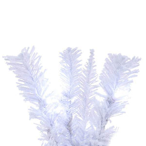 9' Artificial Flocked White Garland 100 Dura-Lit® Pure White LED Lights 2
