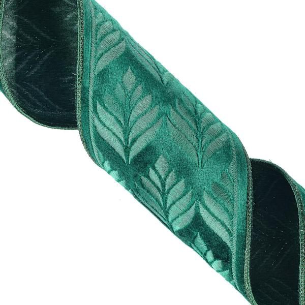 4" x 15' Teal Green Embroidery Ribbon 2