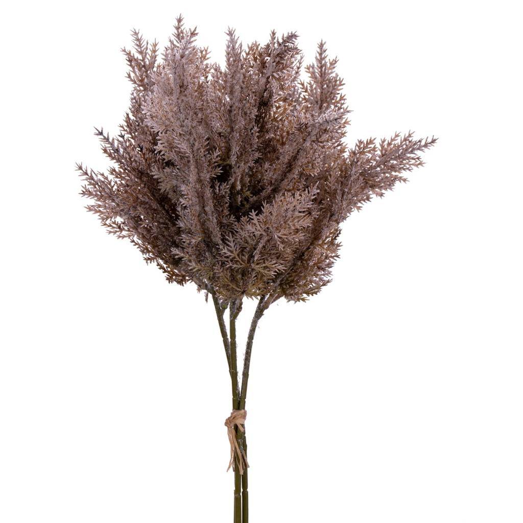 13.5" Artificial Light Brown Fern (2 Pack) 1