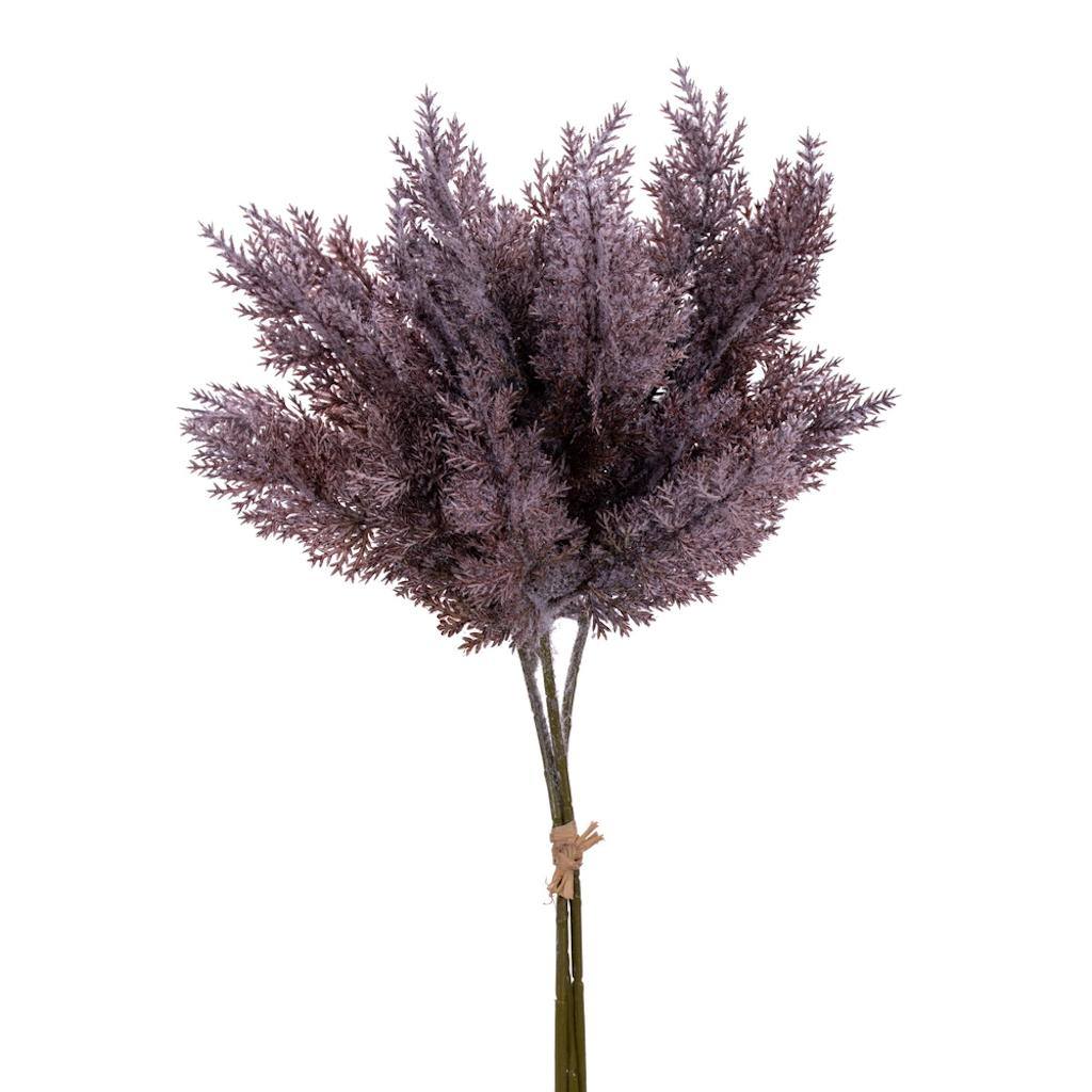 13.5" Artificial Dusty Brown Fern (2 Pack) 1