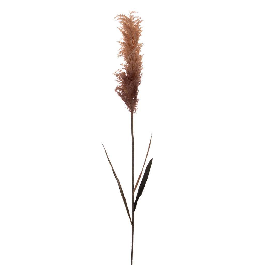 44" Artificial Golden Brown Glitter Reed Leaf Spray (2 Pack) 1