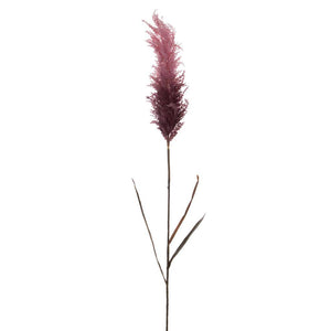 44" Artificial Pink Glitter Reed Leaf Spray (2 Pack) 1