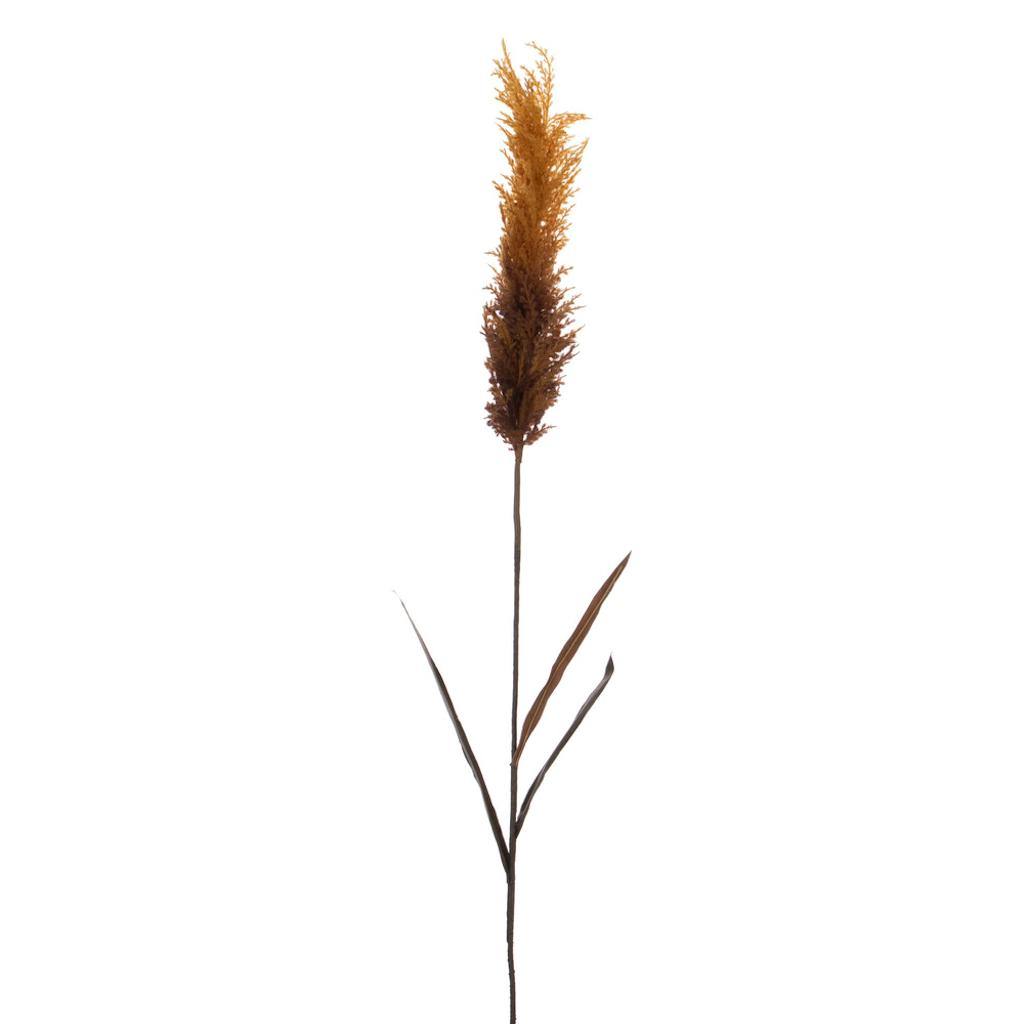 44" Artificial Dark Gold Glitter Reed Leaf Spray (2 Pack) 1