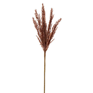 26" Artificial Brown Glitter Reed Spray (3 Pack) 1