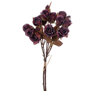 16.5" Artificial Light Burgundy Artificial Rose Bundle 1