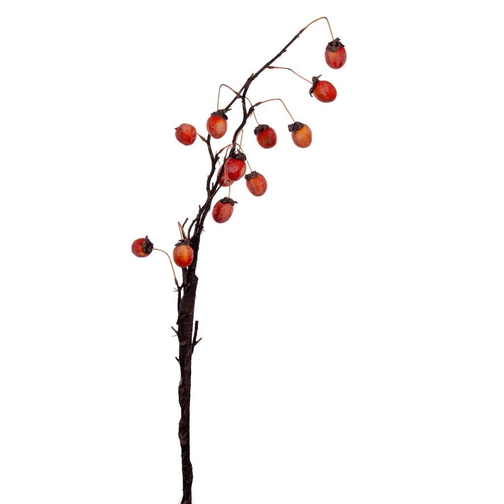 34.5" Artificial Orange Dried Persimmon Spray (2 Pack) 1