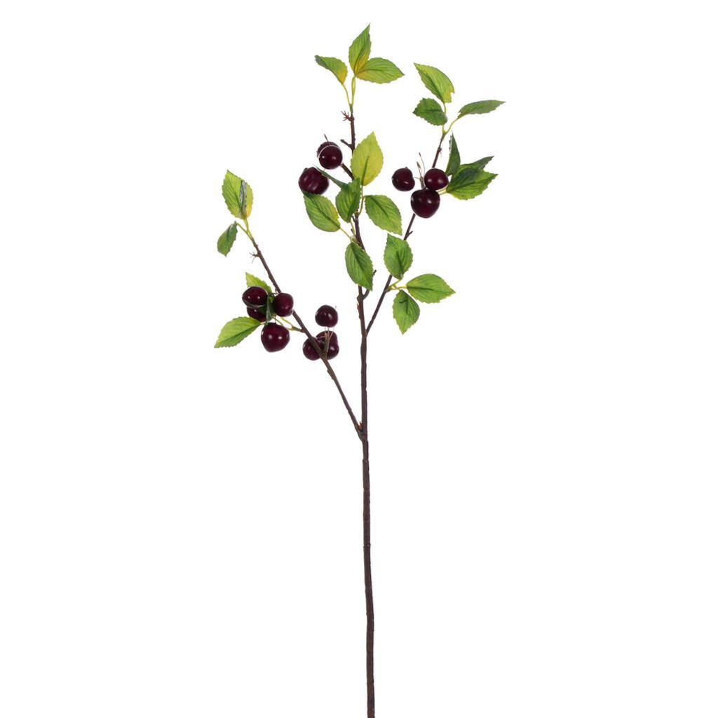 26" Artificial Black Cherry Spray (2 Pack) 1
