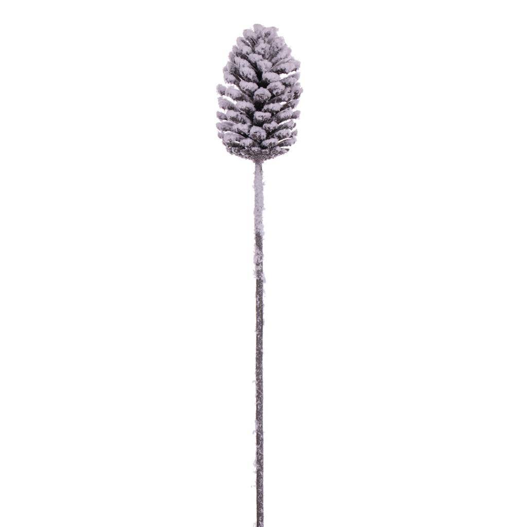 28.5" Artificial Grand Glitter Artificial Snow Pinecone (3 pack) 1