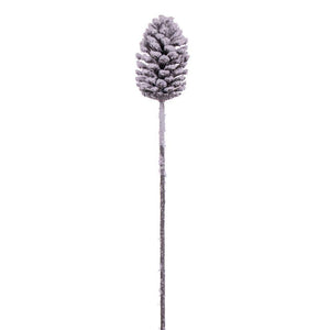 28.5" Artificial Grand Glitter Artificial Snow Pinecone (3 pack) 1