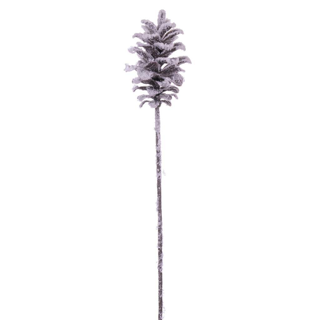 29" Artificial Grand Glitter Snow Pinecone (3 pack) 1
