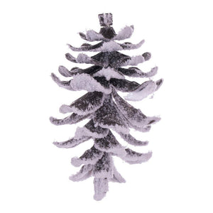 6" Snowy Glitter Pinecone Ornament (3 Pack) 1