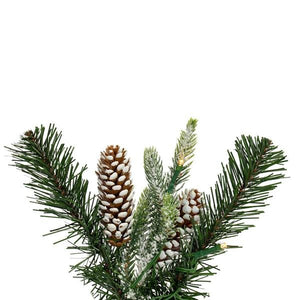 6' x 14" Artificial Frosted Berry Mixed Pine Cone Garland 2