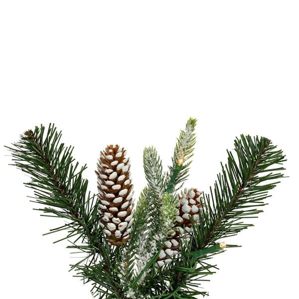 6' x 14" Artificial Frosted Berry Mixed Pine Cone Garland 2