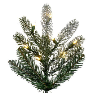 6.5' x 52" Artificial Frosted Danbury Fir 550 Dura-Lit® Warm White LED Lights 2