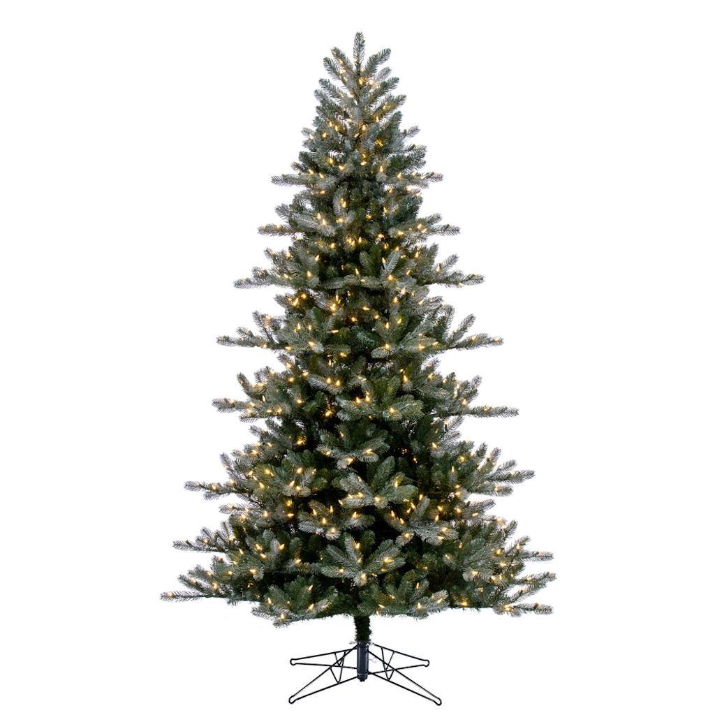 6.5' x 52" Artificial Frosted Danbury Fir 550 Dura-Lit® Warm White LED Lights 1