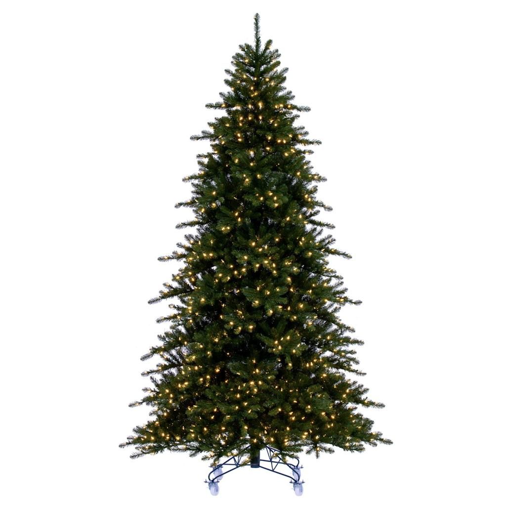6.5' x 53" Artificial Bavarian Pine 550 Warm White Mini Lights 1