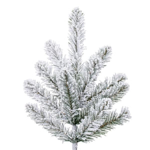 7.5' x 59" Artificial Flocked Bavarian Pine Unlit 2