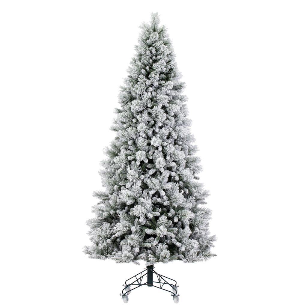 9' x 51" Artificial Flocked Jackson Pine Unlit 1