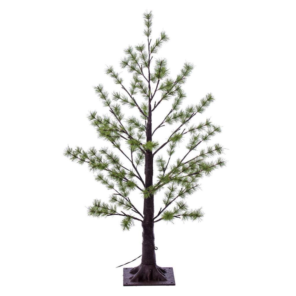 3' LED Warm White Artificial Green Mini Pine 1