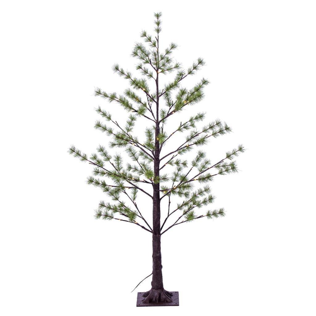 4' LED Warm White Artificial Green Mini Pine 1