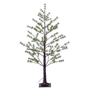 4' LED Warm White Artificial Green Mini Pine 1