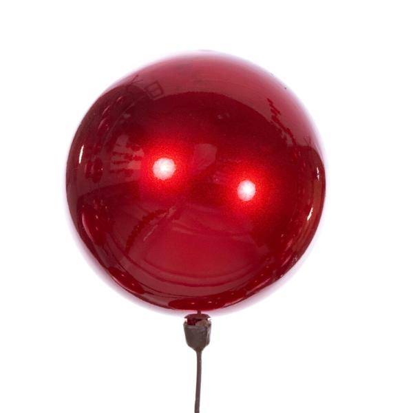 10' Red Candy Ball Branch Wire Garland 2