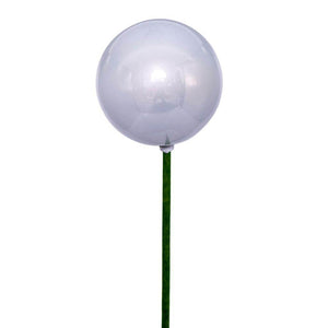 3" x 18" Silver Pearl Ball UV Coated Stick (12 Pack) 1
