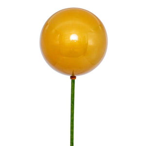4" x 18" Gold Pearl Ball UV Coated Stick (6 Pack) 1