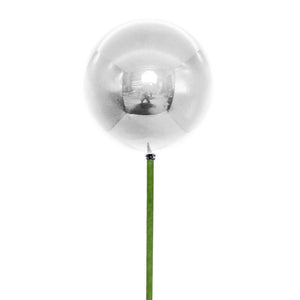 4" x 18" White Pearl Ball UV Coated Stick (6 Pack) 1