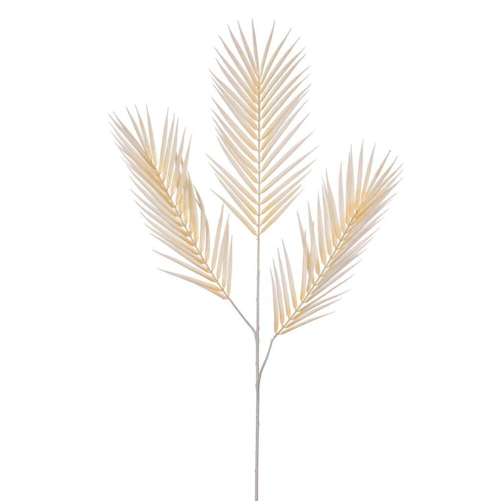 40" Artificial Cream Butterfly Palm Spray (3 Pack) 1