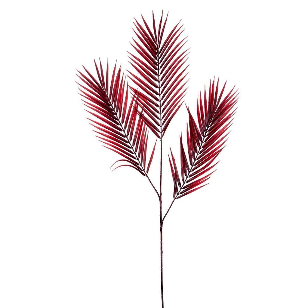 40" Artificial Burgundy Butterfly Palm Spray (3 Pack) 1