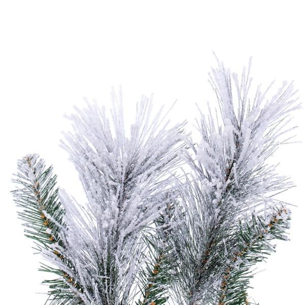9' x 14" Artificial Flocked Jackson Pine Unlit Garland 3