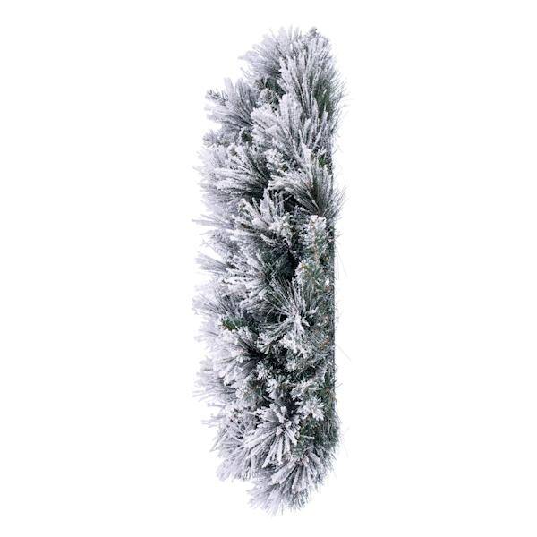 30" Flocked Jackson Pine Wreath Unlit 3