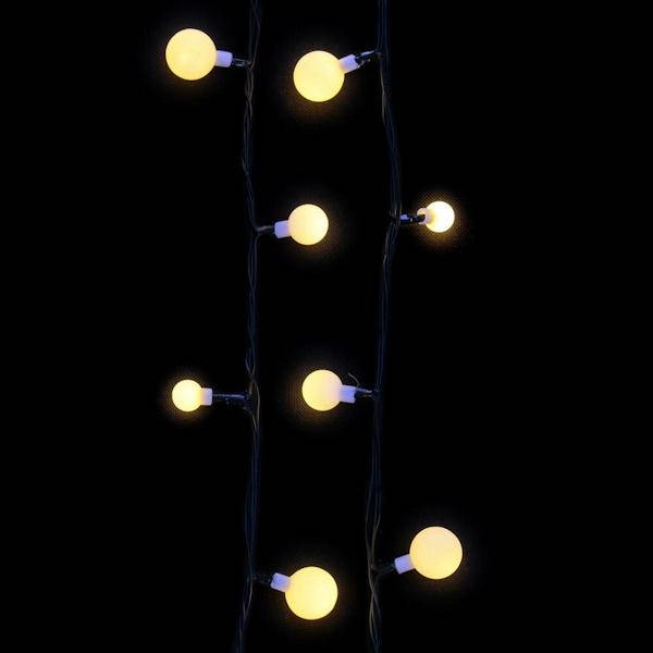 28' 100 Light Warm White Indoor/Outdoor Three Size LED Cherry Light Set 3