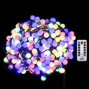 103' 400 Light Multicolor 8 Function LED Cherry Light Set with Remote Control 2