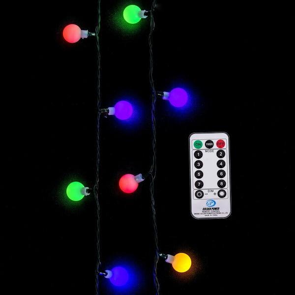 103' 400 Light Multicolor 8 Function LED Cherry Light Set with Remote Control 3