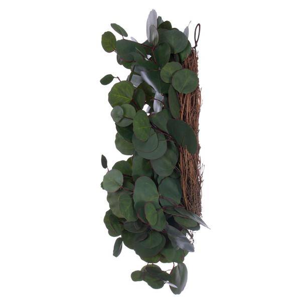20" Artificial Green Silver Dollar Populus Eucalyptus Wreath 3