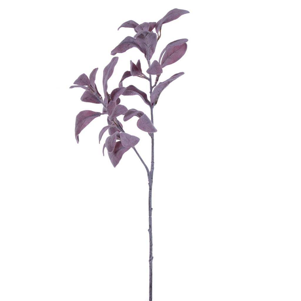 27" Artificial Frosted Burgundy Lambs Ear Spray 1