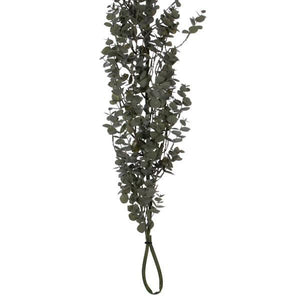 5' Artificial Eucalyptus Green Gray Garland 3