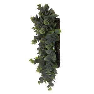 24" Artificial Green Eucalyptus Spiral Wreath 3