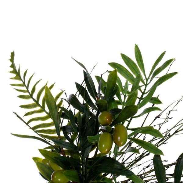 24" Artificial Mixed Olive Leaf Wreath 2