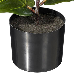 18" Artificial Green Fiddle Leaf Potted Plant 3