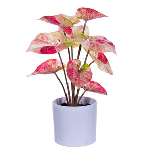 11.5" Artificial Red Leaves in Pot (2 Pack) 1